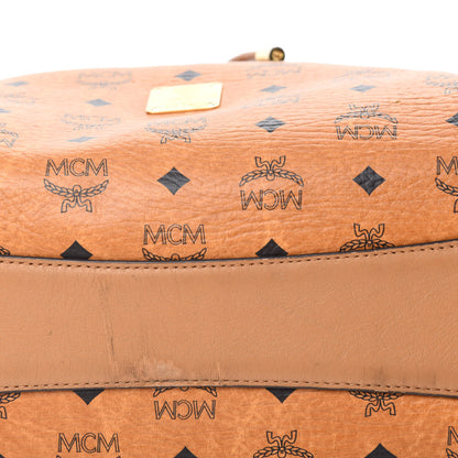MCM Visetos Medium Drawstring Shopper Cognac 8 of 15