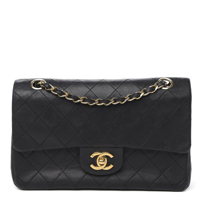 Chanel Lambskin Quilted Small Double Flap Black 1 of 15