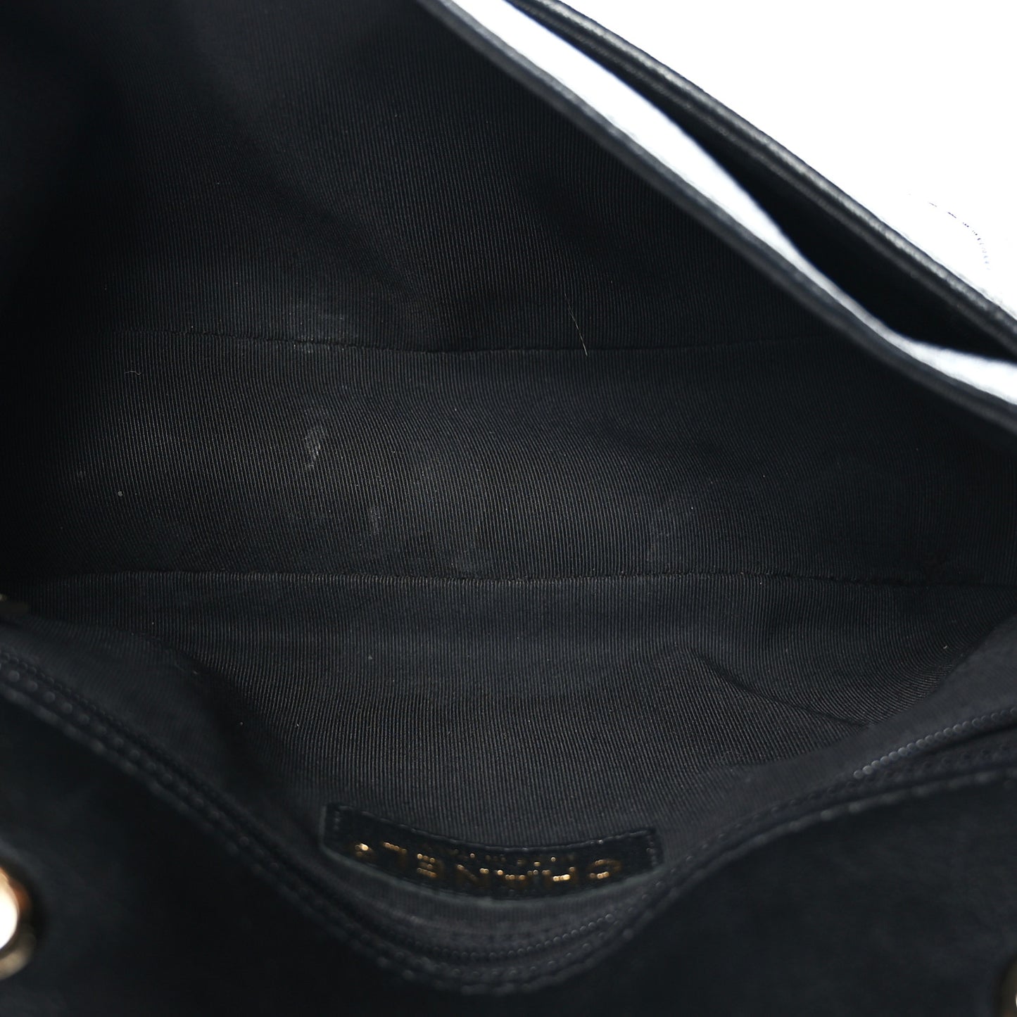 Goatskin Quilted Coco Curve Flap Messenger Flap Black