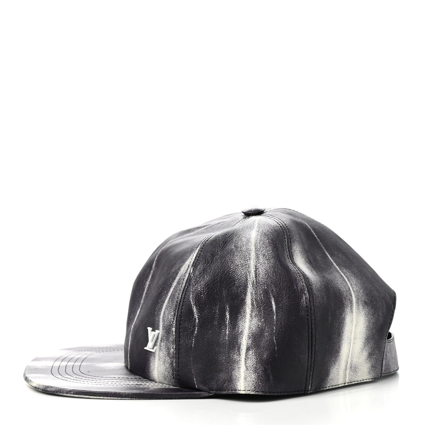 Lambskin LV Tie Dye Cap 60 Black White