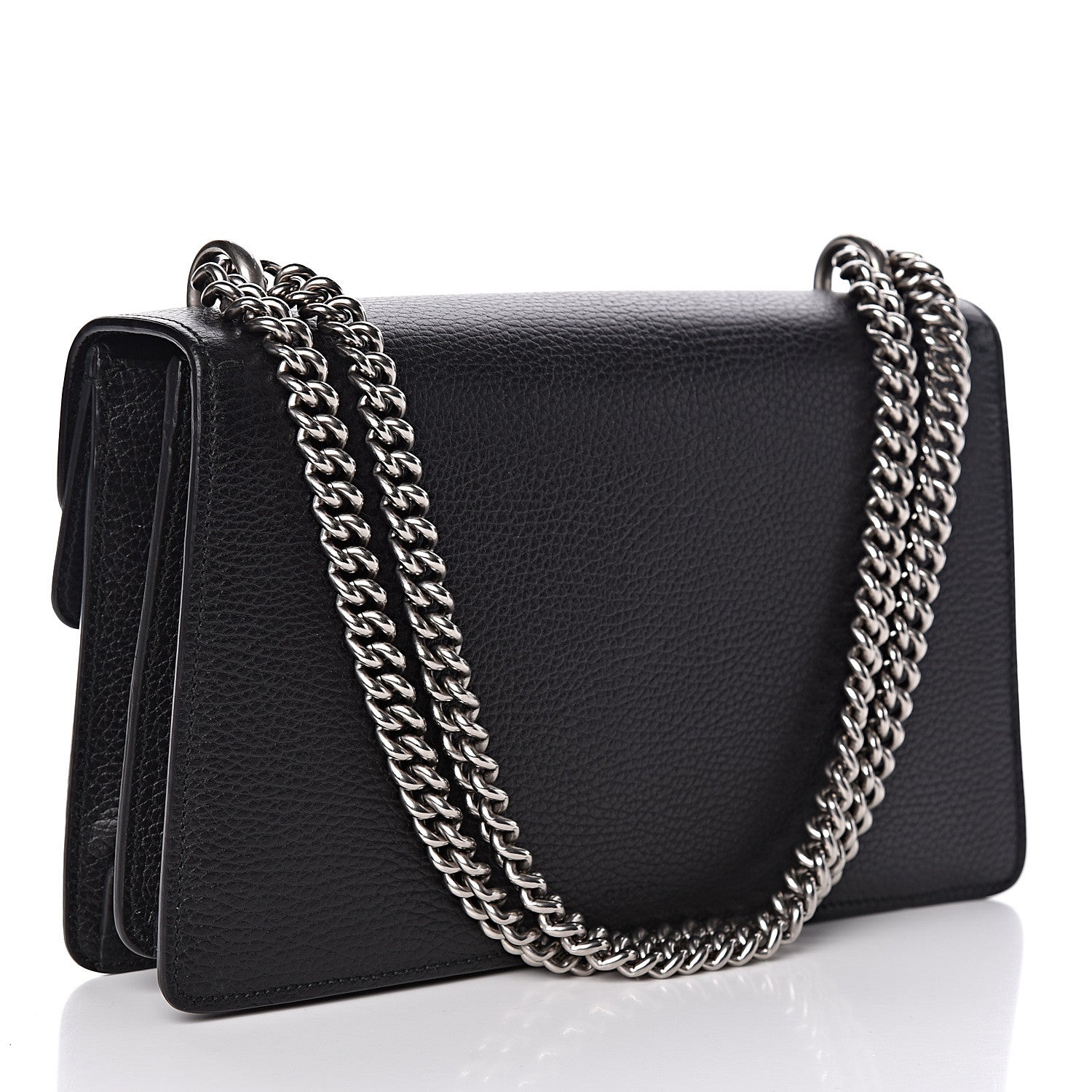 Gucci Pebbled Calfskin Small Dionysus Shoulder Bag Black 3 of 10