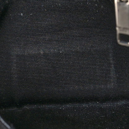 Saint Laurent Grain De Poudre Chevron Monogram Bill Pouch Black 9 of 9
