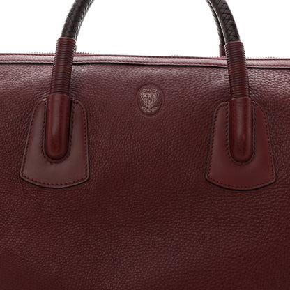 Gucci Grained Calfskin Duffle Bag Burgundy 14 of 27