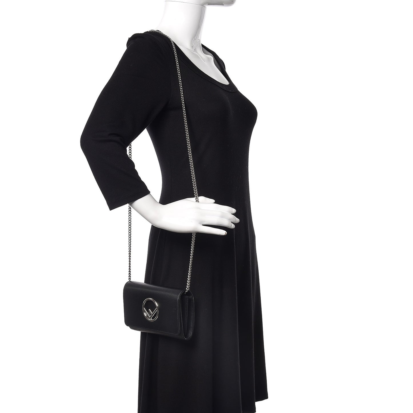 Vitello Cruise F is Fendi Wallet on Chain Black