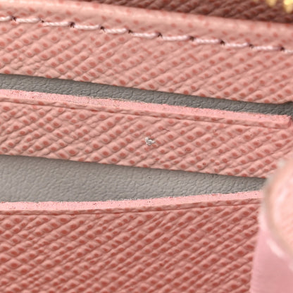 Louis Vuitton Damier Azur Zippy Coin Purse Rose Ballerine 7 of 12