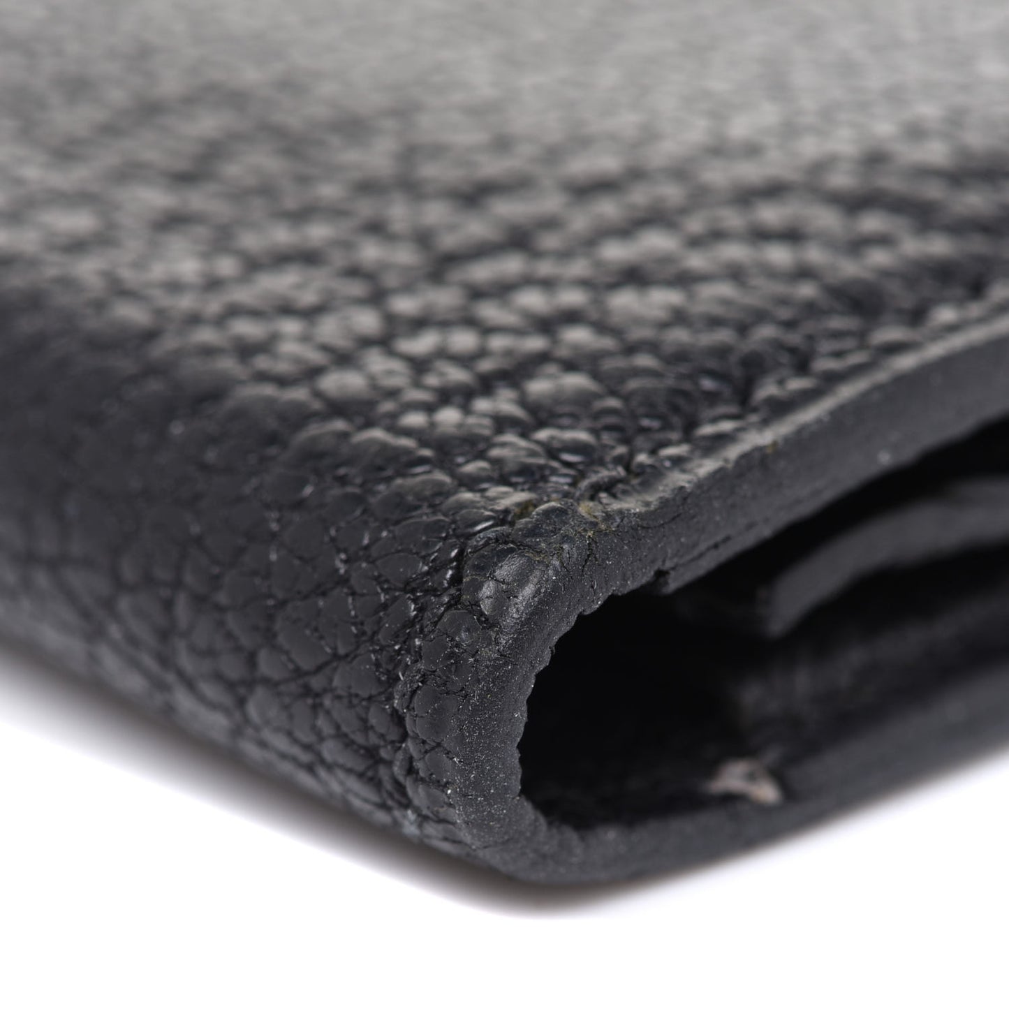 Chevre Mysore Bearn Gusset Wallet Black