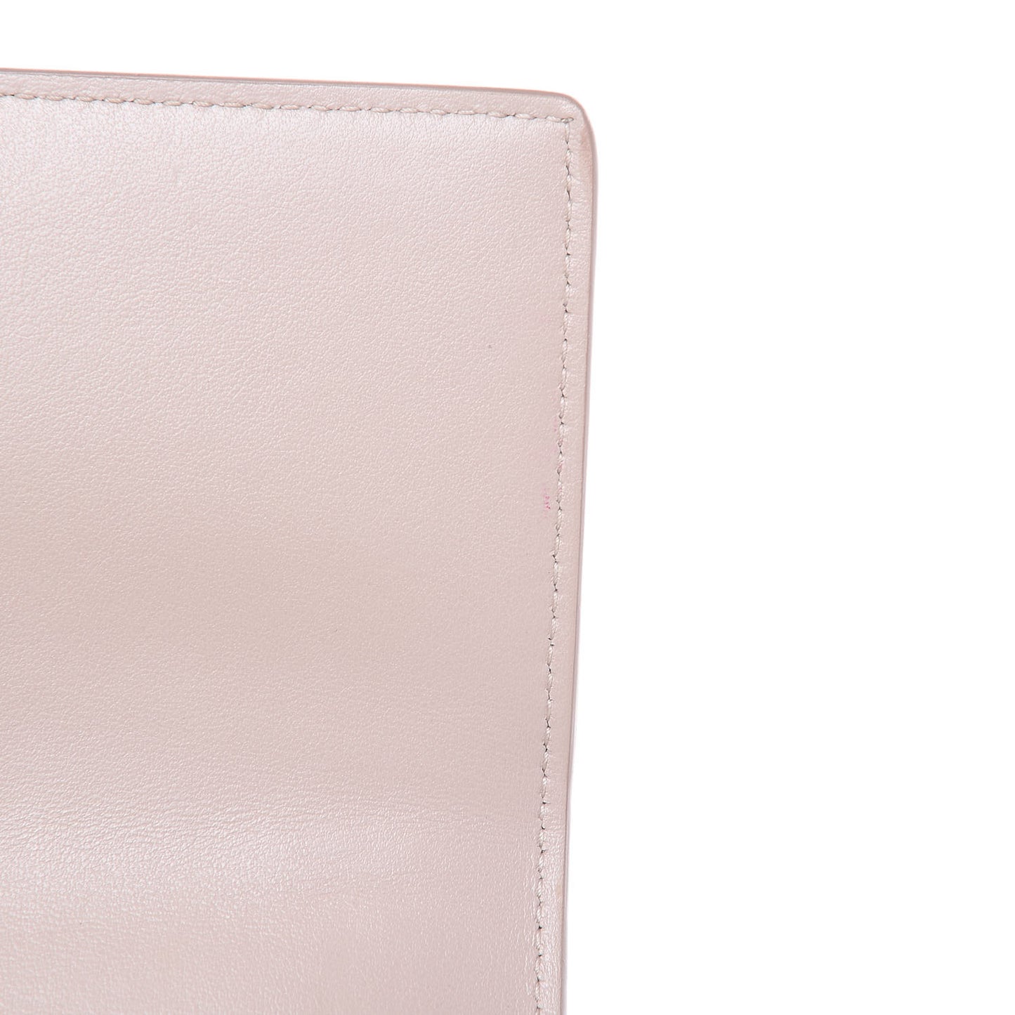 Calfskin Crocodile Embossed Monogram Sunset Chain Wallet Soft Nude