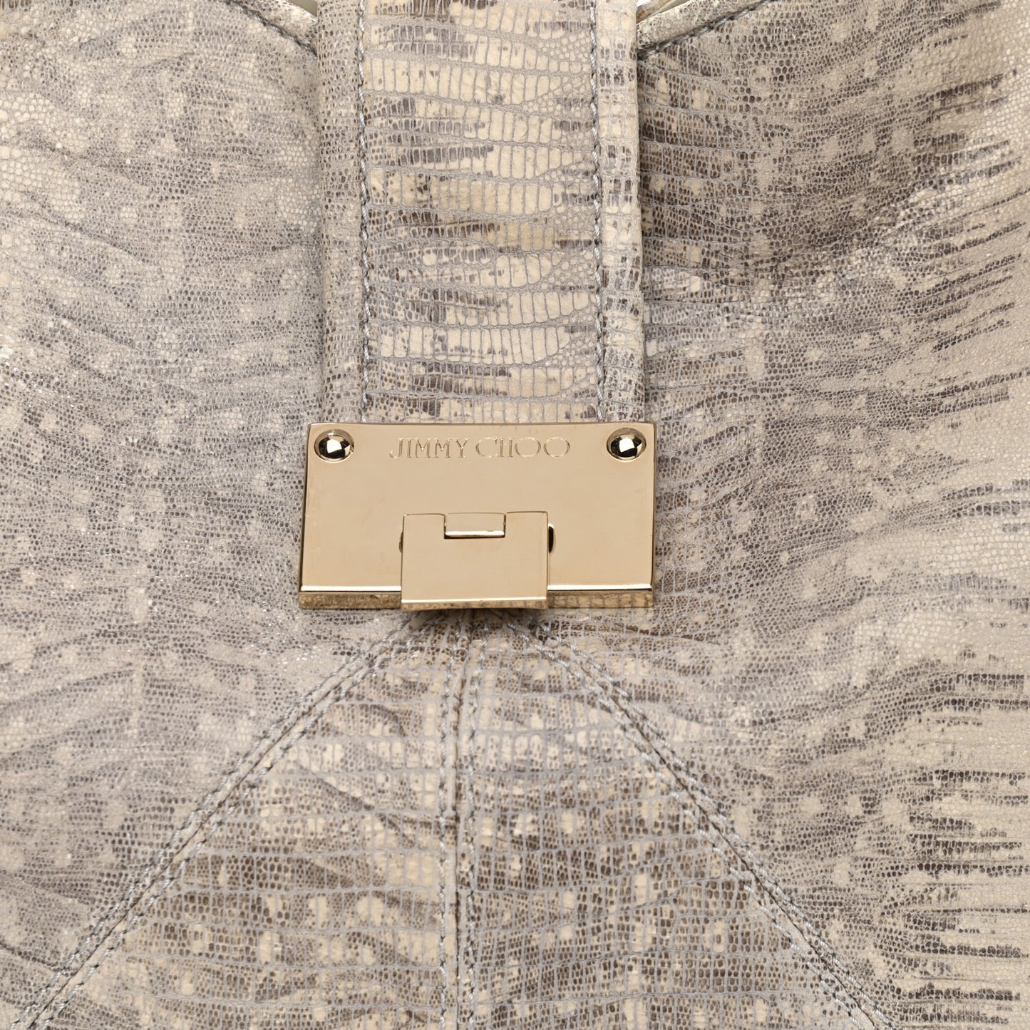 Snakeskin Embossed Calfskin Rahmyn Grey