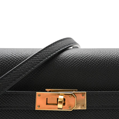 Hermes Epsom Kelly Wallet To Go Black 7 of 9