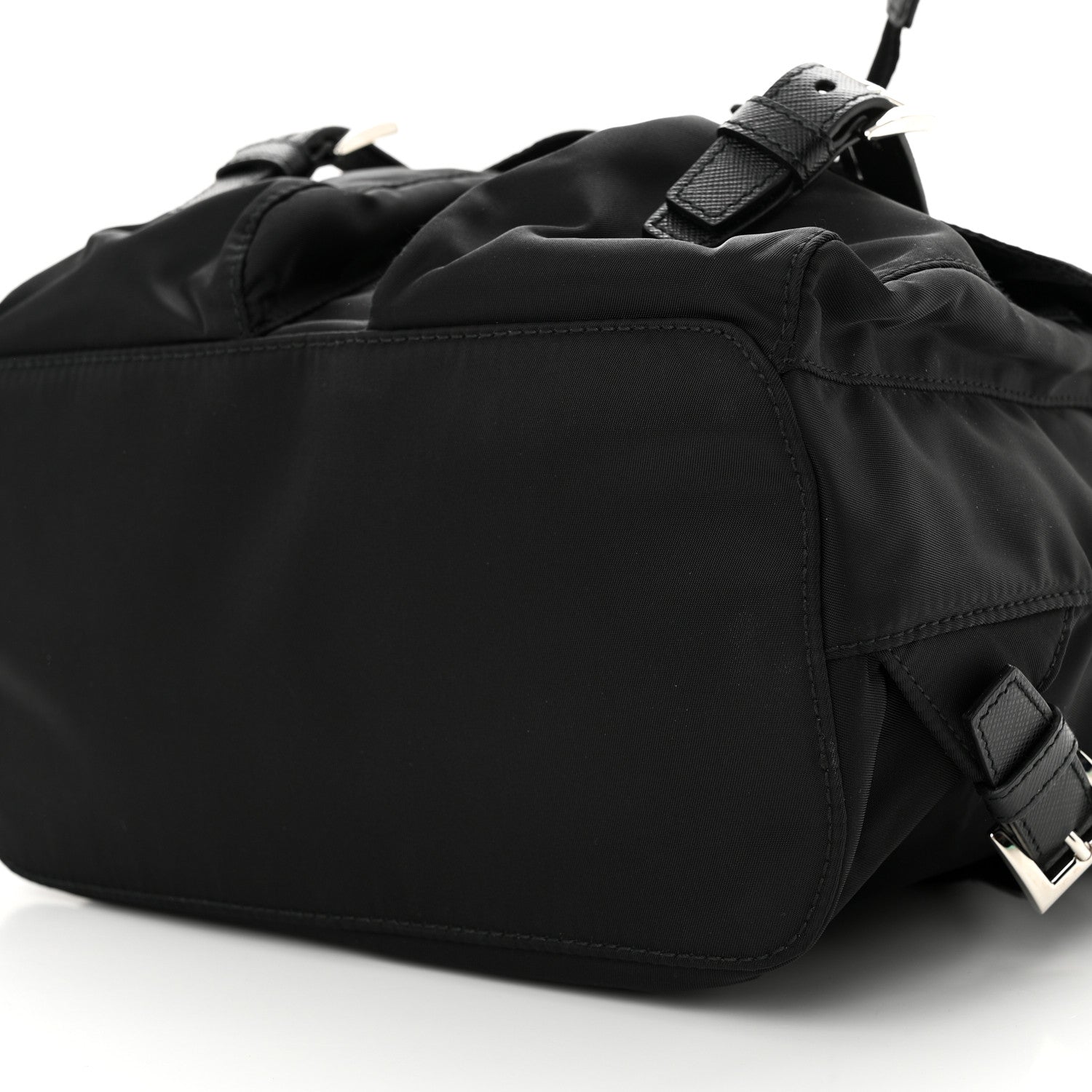 Prada Tessuto Nylon Saffiano Small Backpack Black 10 of 11