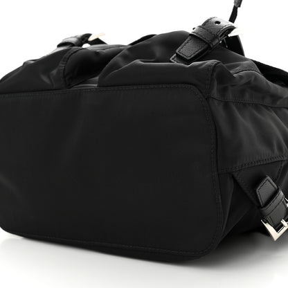 Prada Tessuto Nylon Saffiano Small Backpack Black 10 of 11