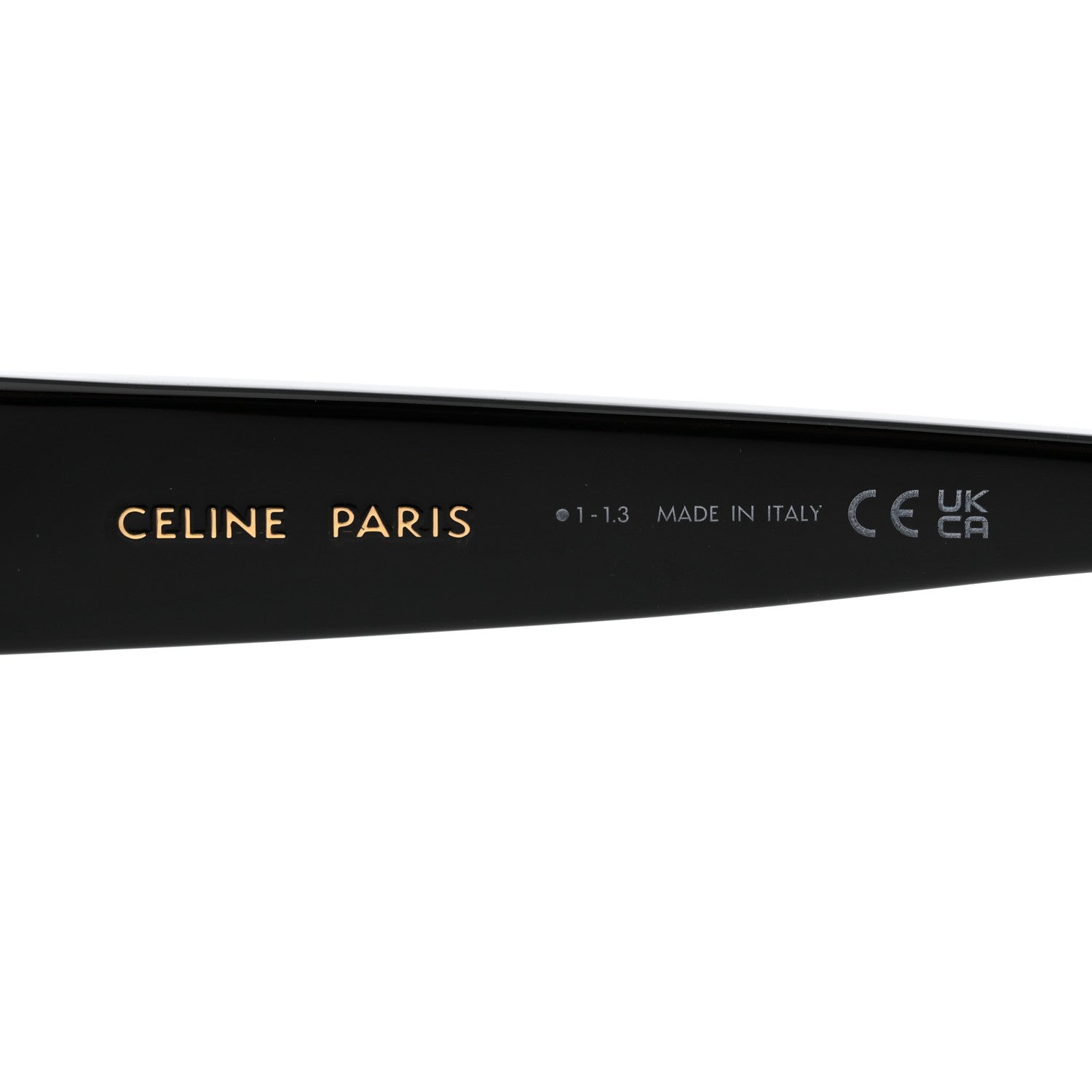 Celine Acetate Triomphe 01 Square Sunglasses CL 40226U Black 6 of 7