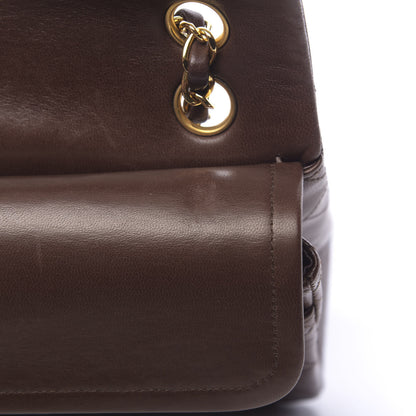 Chanel Lambskin Quilted Small Double Flap Brown 12 of 16