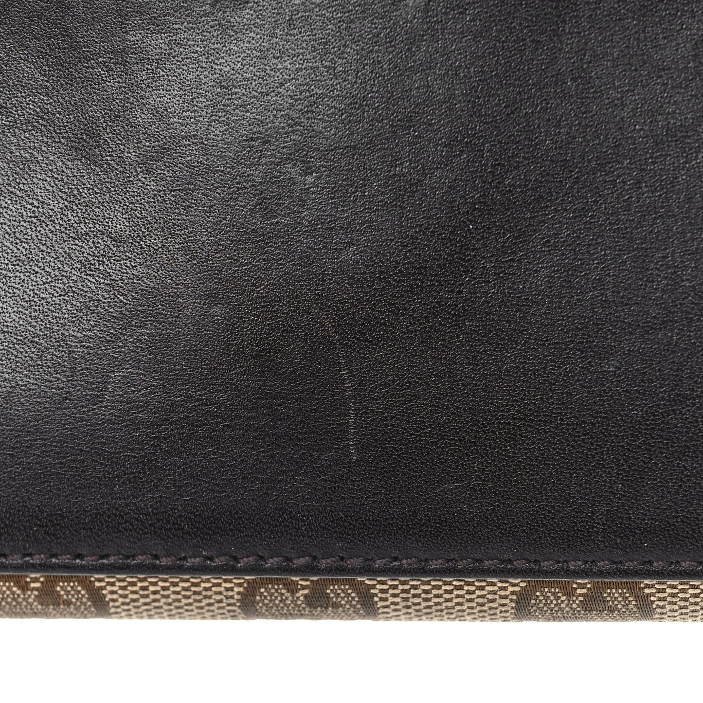 Monogram Calfskin Ladies Web Continental Wallet Beige Ebony Cocoa