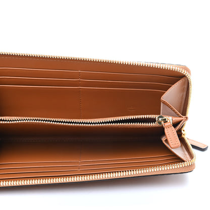 MCM Visetos Large Zip Around Wallet Cognac 5 of 8