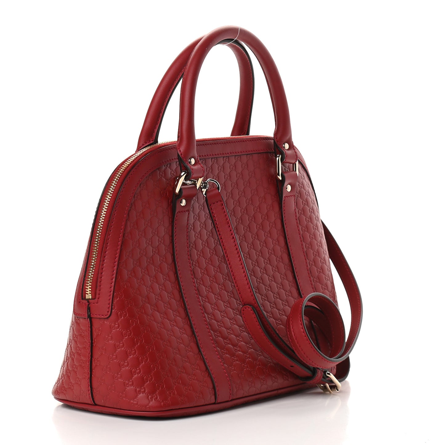 Microguccissima Medium Dome Bag Red