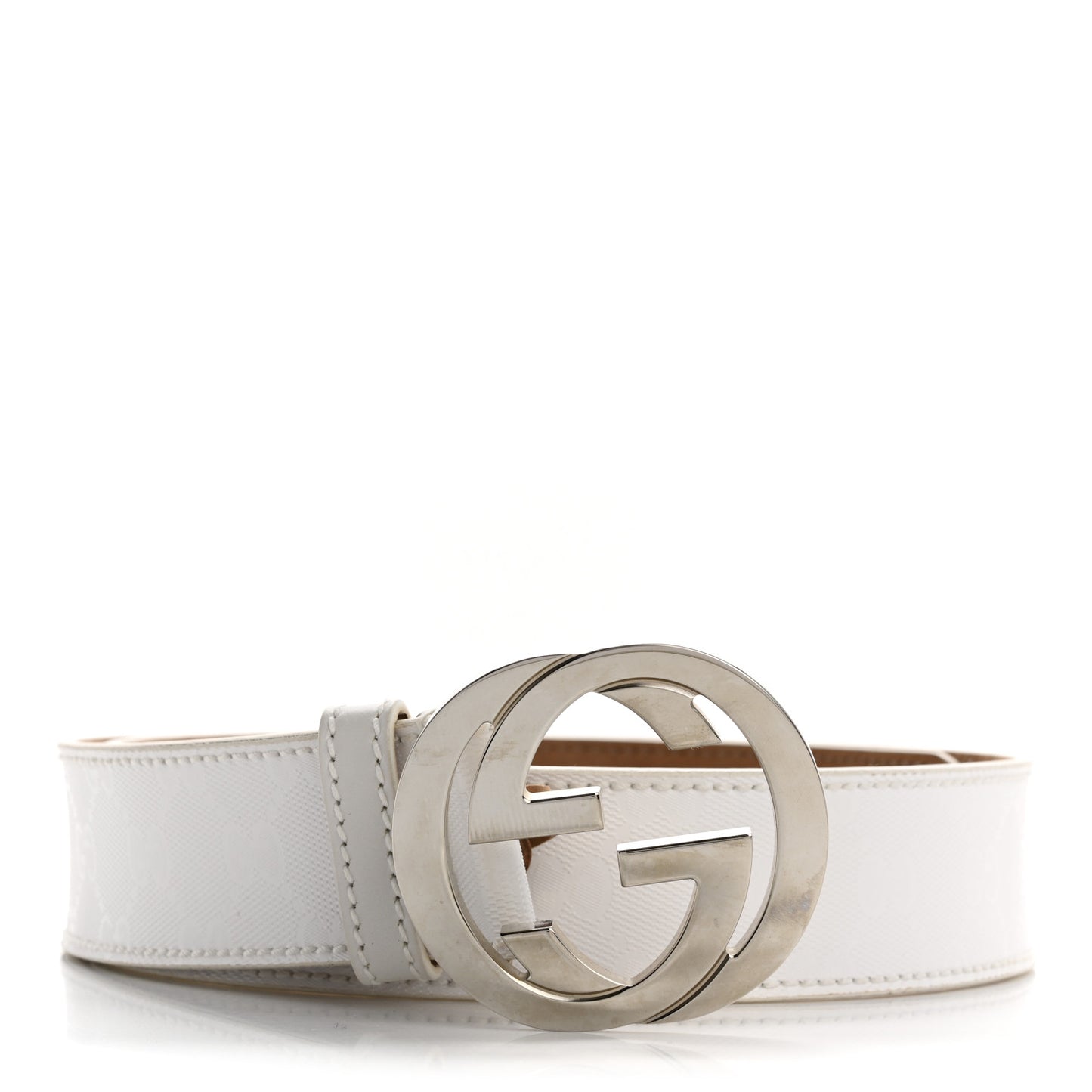 Imprime Monogram GG Belt 85 34 White