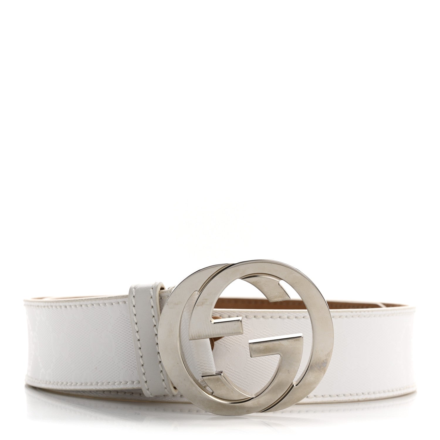 Gucci Imprime Monogram GG Belt 85 34 White 1 of 7