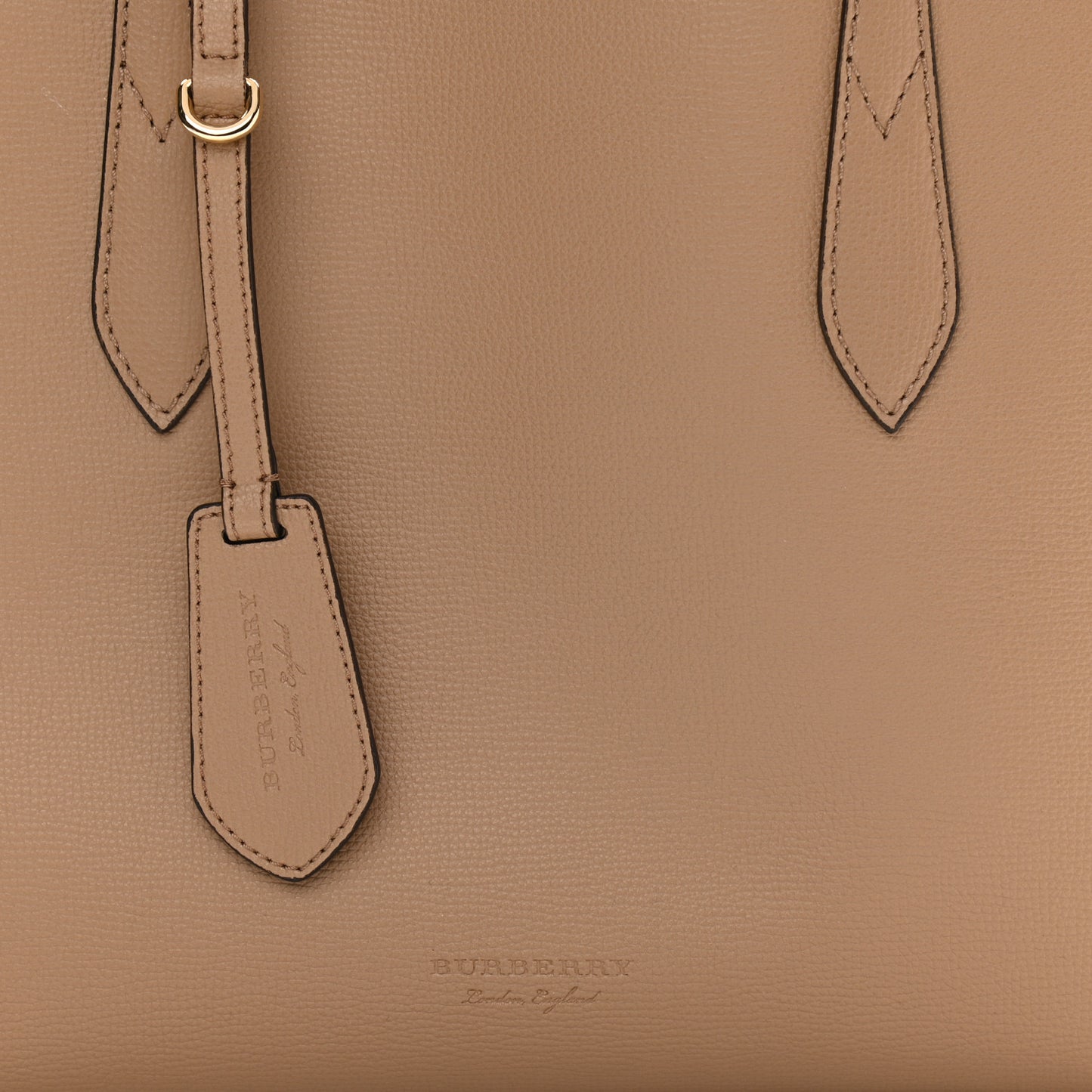 Grainy Calfskin Haymarket Check Small Reversible Tote Mid Camel