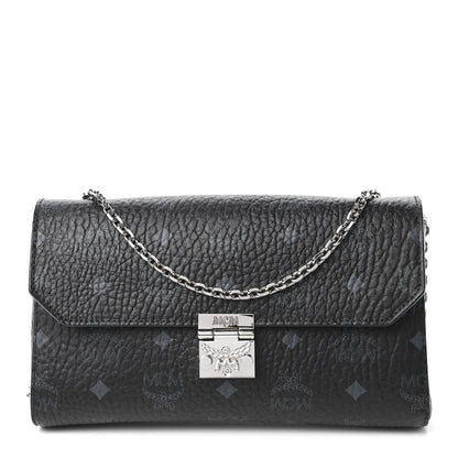 MCM Visetos Small Millie Crossbody Bag Black 1 of 12