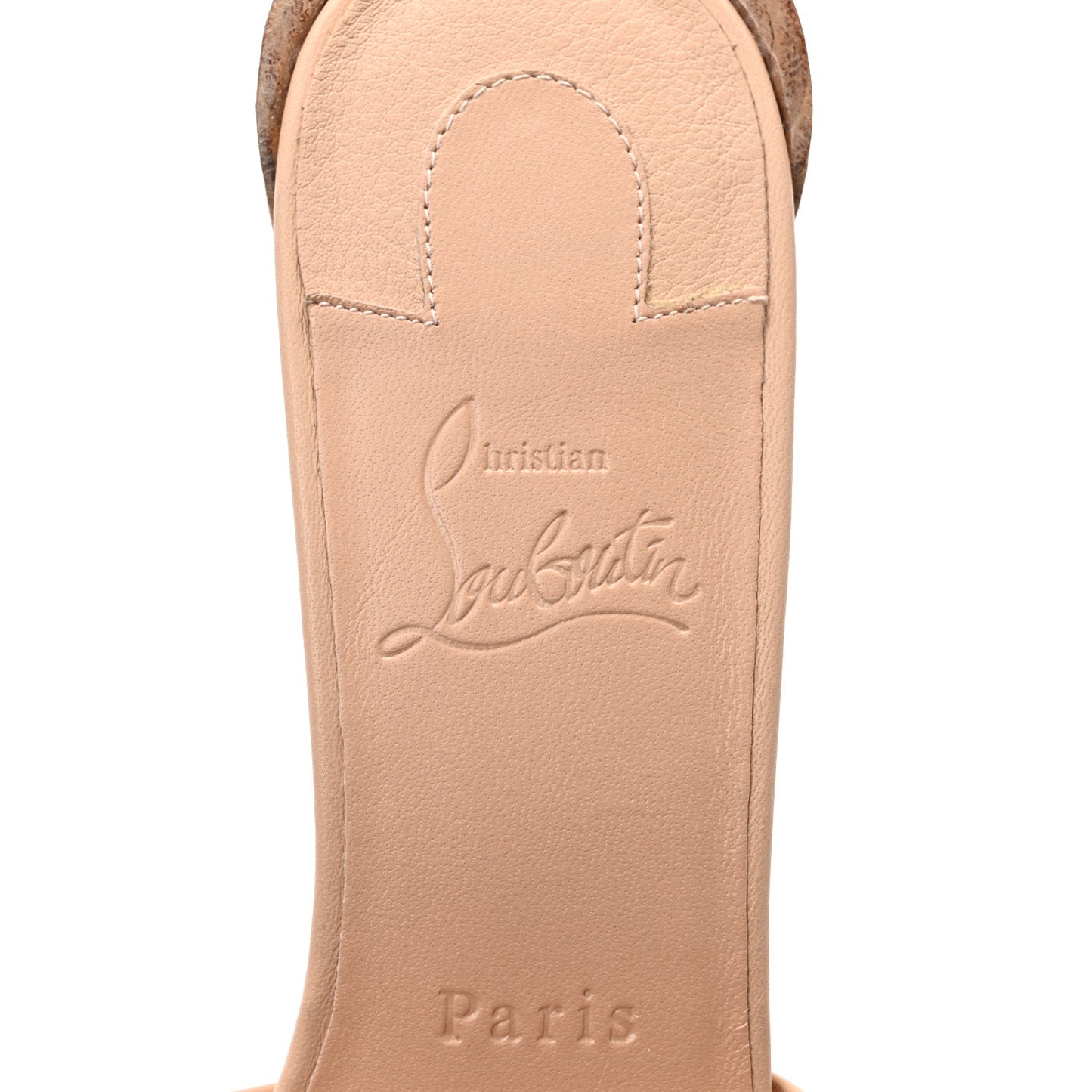 Calfskin Logo Embossed So CL 55 Mule 39 Leche Scuro