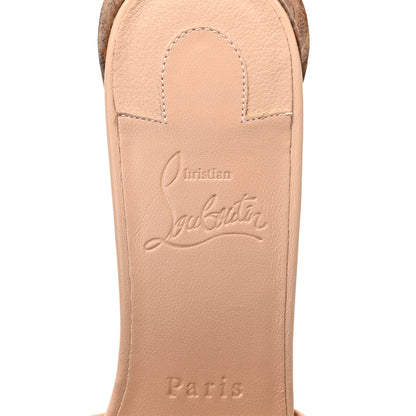 Christian Louboutin Calfskin Logo Embossed So CL 55 Mule 39 Leche Scuro 5 of 8