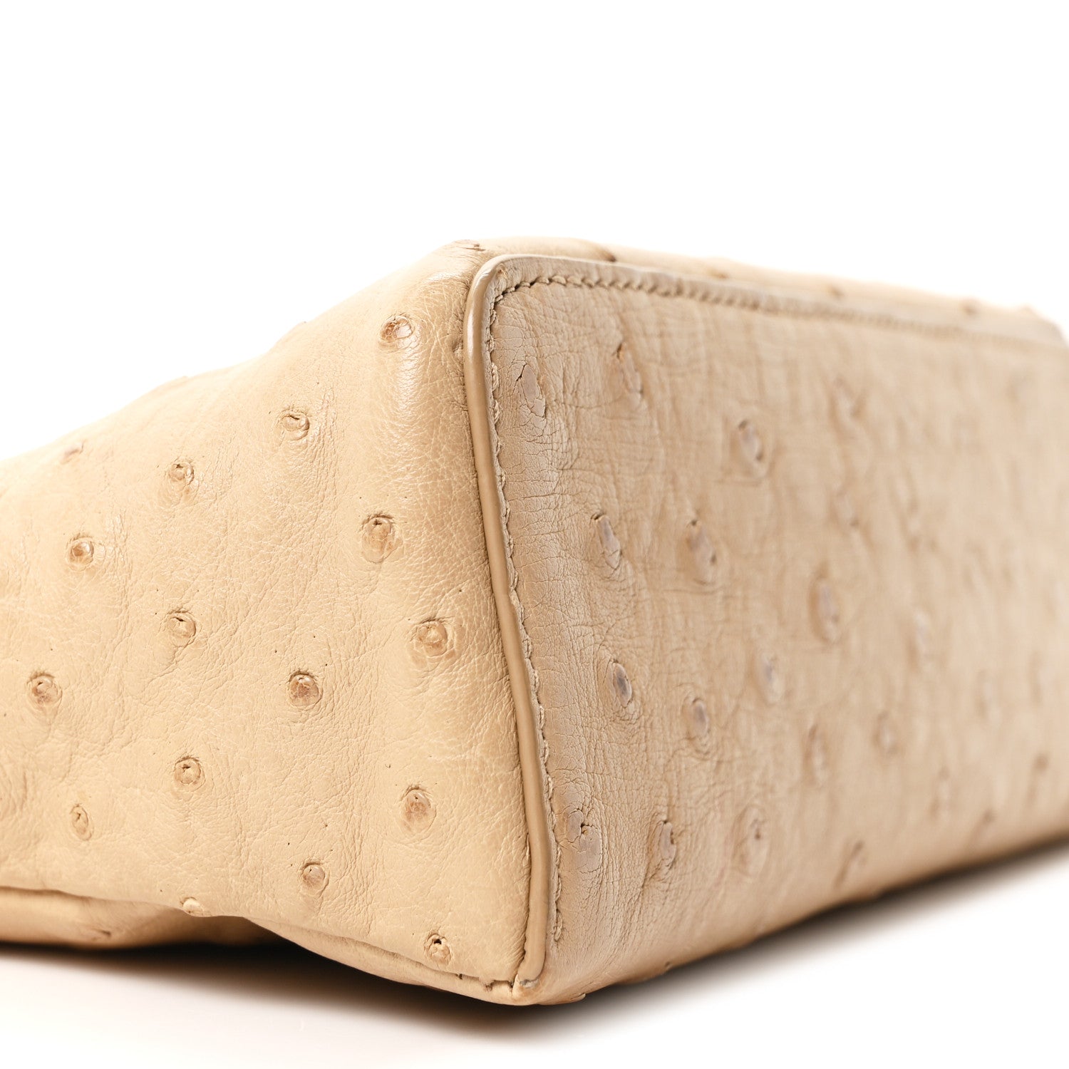 Loro Piana Ostrich L19 Extra Pocket Pouch Beige 9 of 10