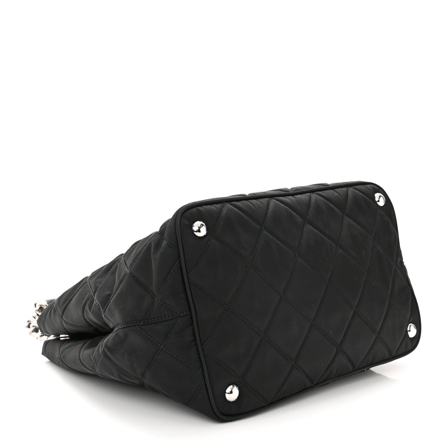 Prada Nylon Tessuto Impuntu Quilted Tote Black 3 of 9