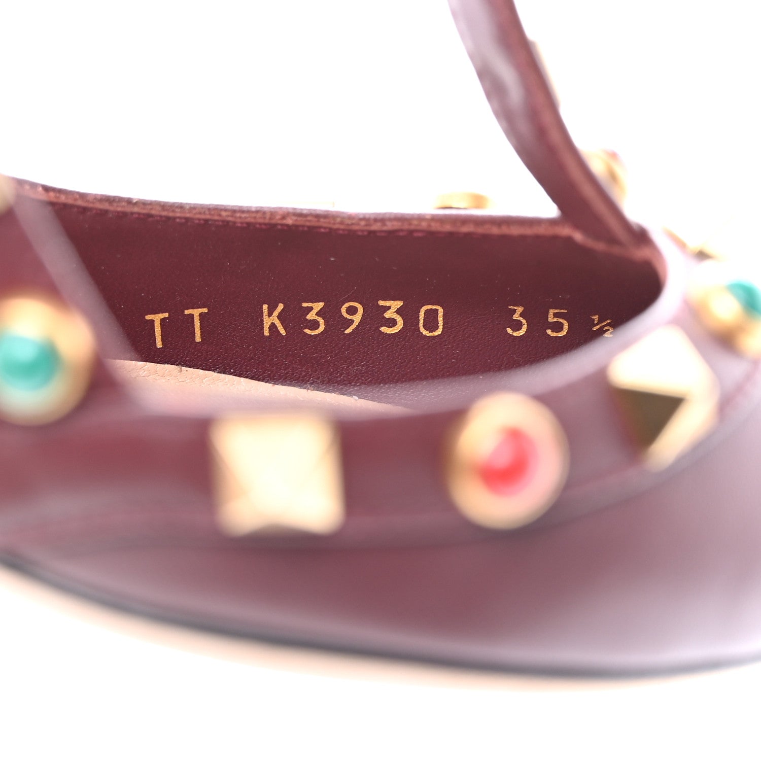 Valentino Garavani Nappa Rockstud Rolling Ankle Strap 100mm Pumps 35.5 Rubin 7 of 8