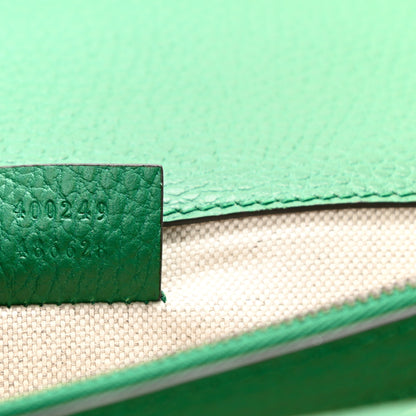 Gucci Pebbled Calfskin Small Dionysus Shoulder Bag Emerald 7 of 11