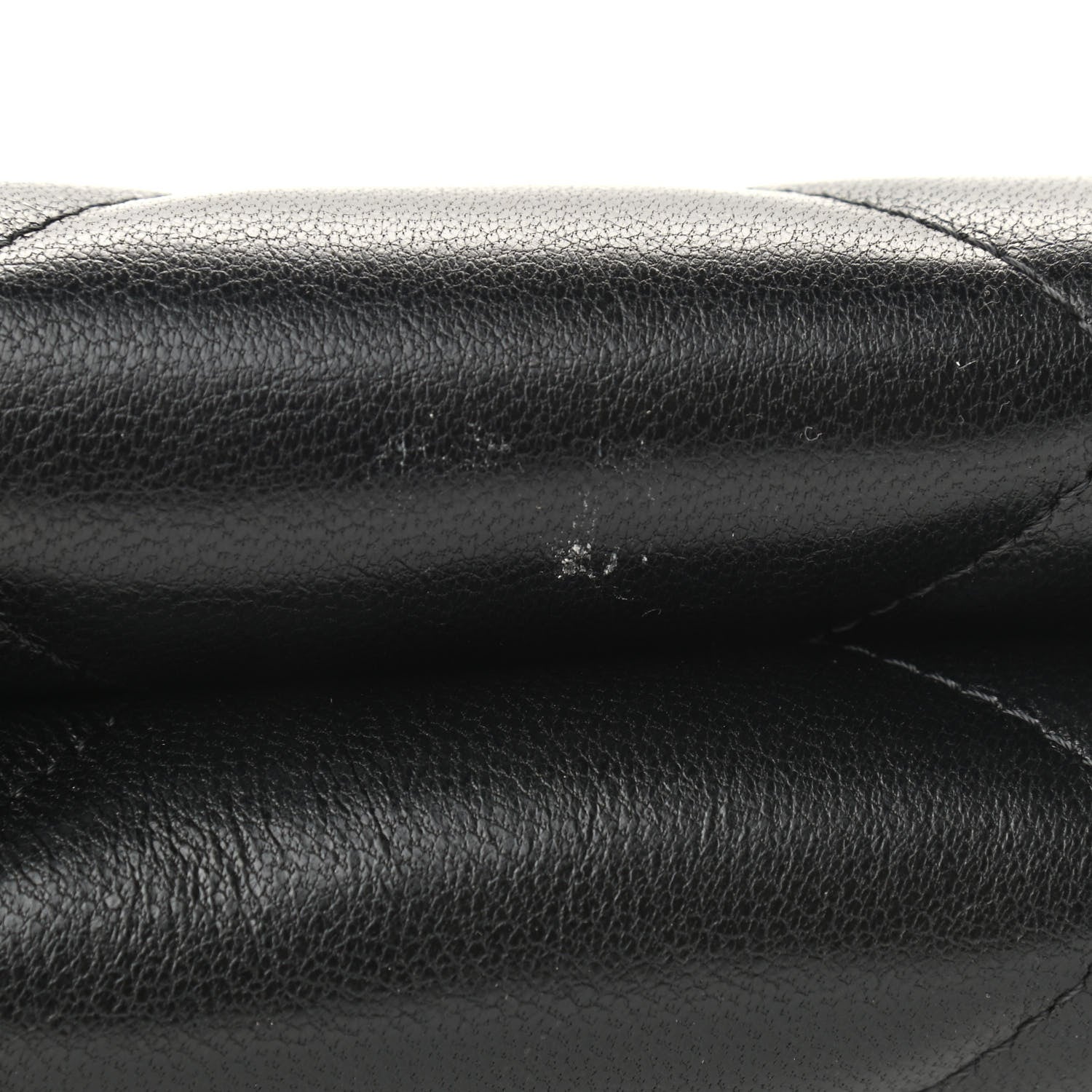 Chanel Shiny Goatskin Quilted Small Chanel 19 Pouch With Handle Black 10 of 10