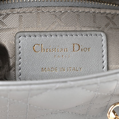 Christian Dior Lambskin Cannage Mini Lady Dior Grey 5 of 7