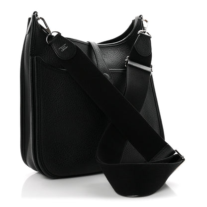 Hermes Taurillon Clemence Evelyne III PM Black 5 of 19