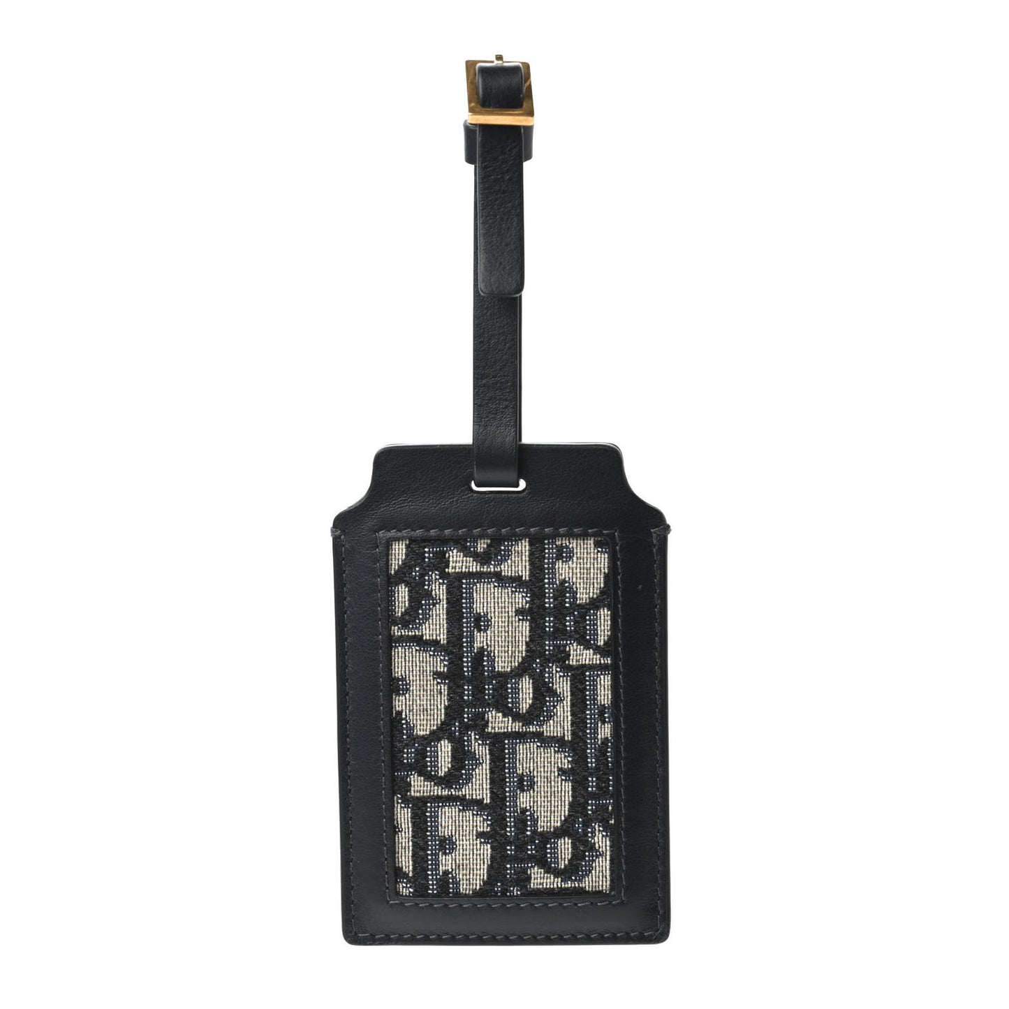 Oblique Luggage Tag Navy Blue