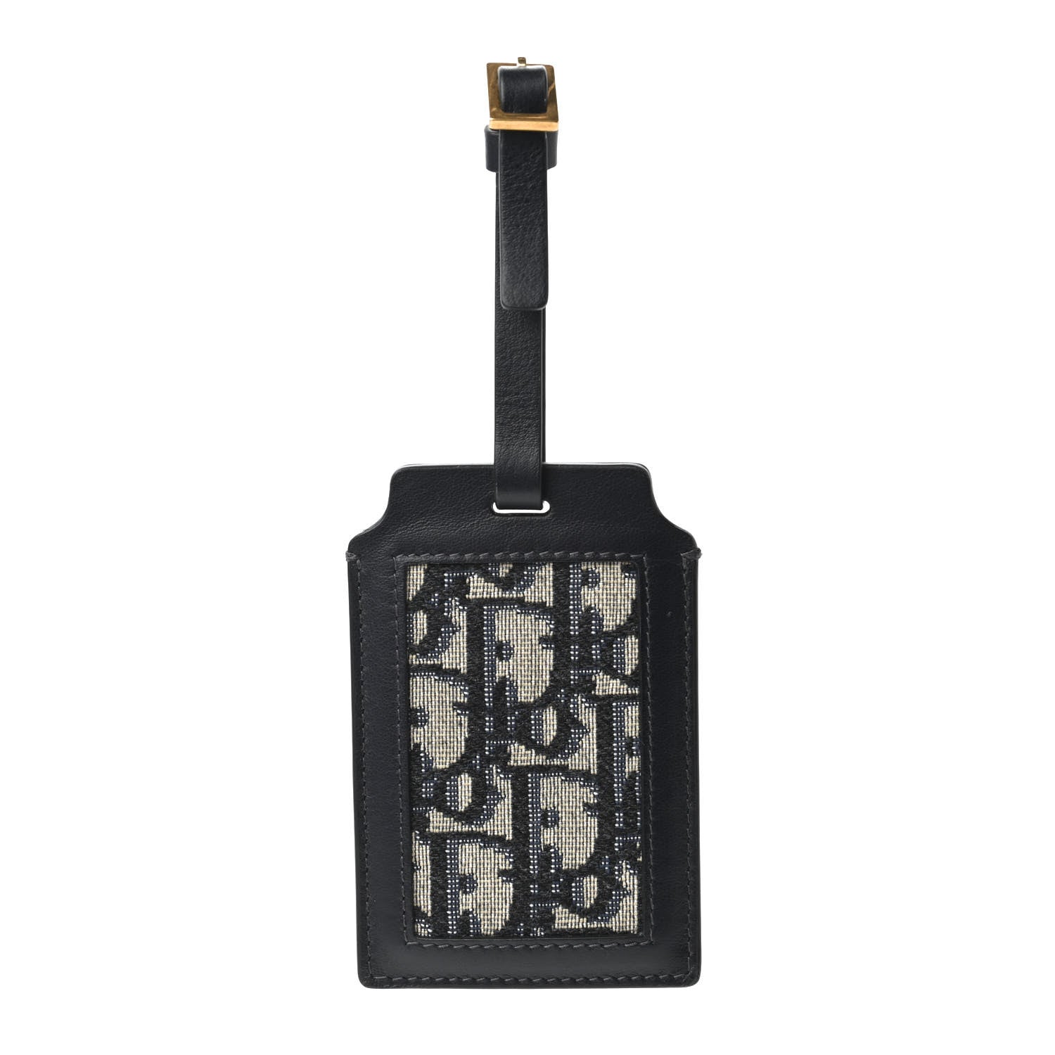 Christian Dior Oblique Luggage Tag Navy Blue 1 of 3