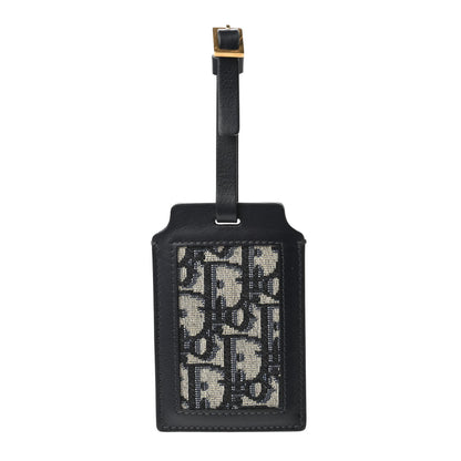 Christian Dior Oblique Luggage Tag Navy Blue 1 of 3
