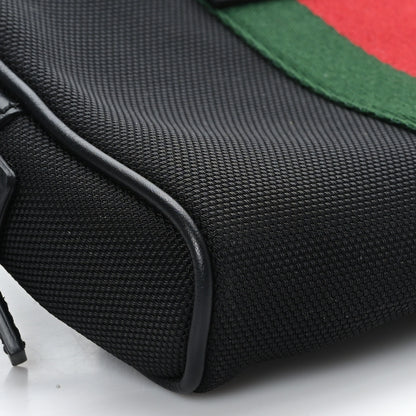 Gucci Canvas Web Slim Belt Bag Black 8 of 9