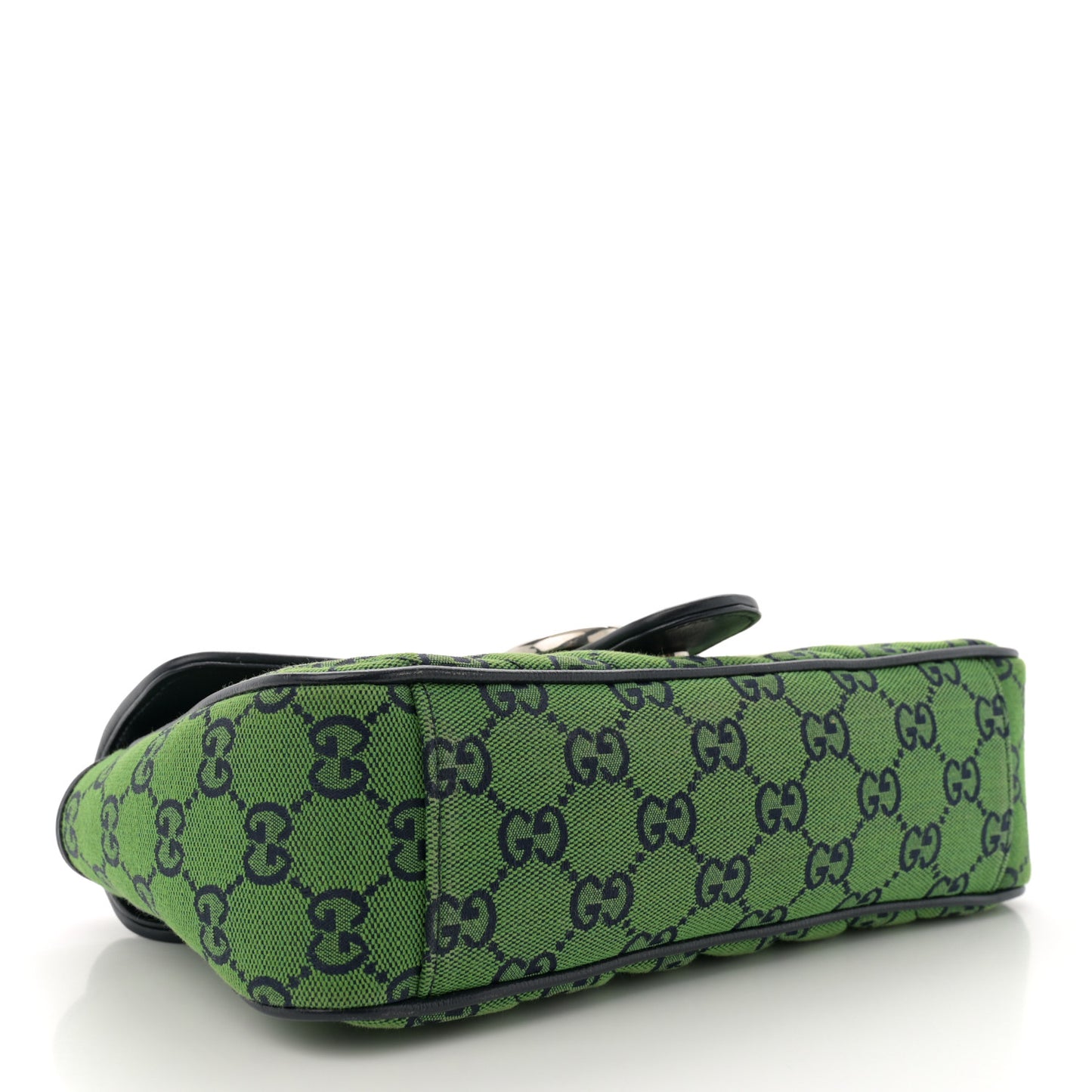 Monogram Multicolor Matelasse Diagonal Small GG Marmont Shoulder Bag Green Blue