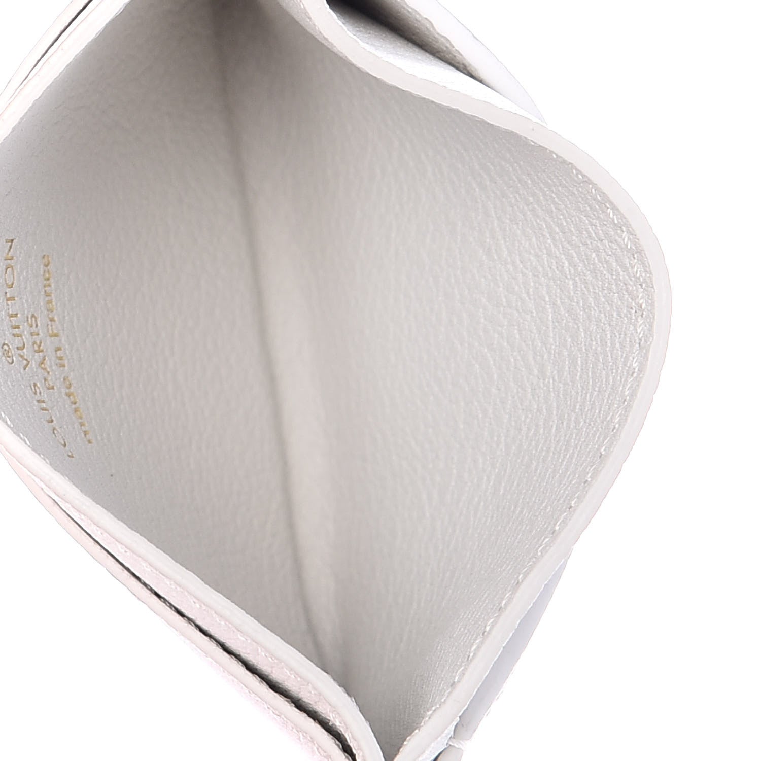 Louis Vuitton Calfskin Lockme Card Holder White 5 of 8