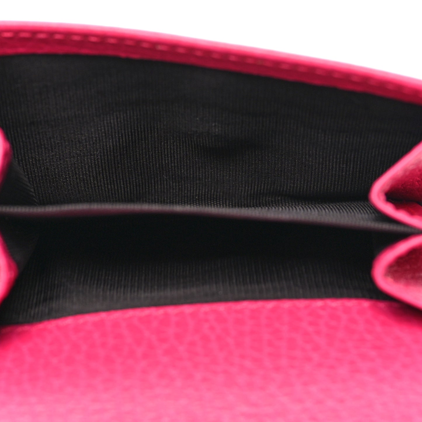 Dollar Calfskin GG Marmont Compact Wallet Box Pink