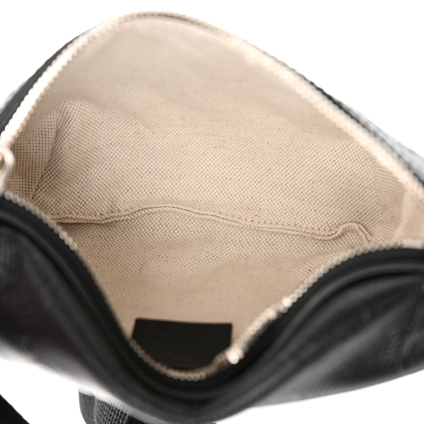 Calfskin GG Tennis Embossed Belt Bag Black
