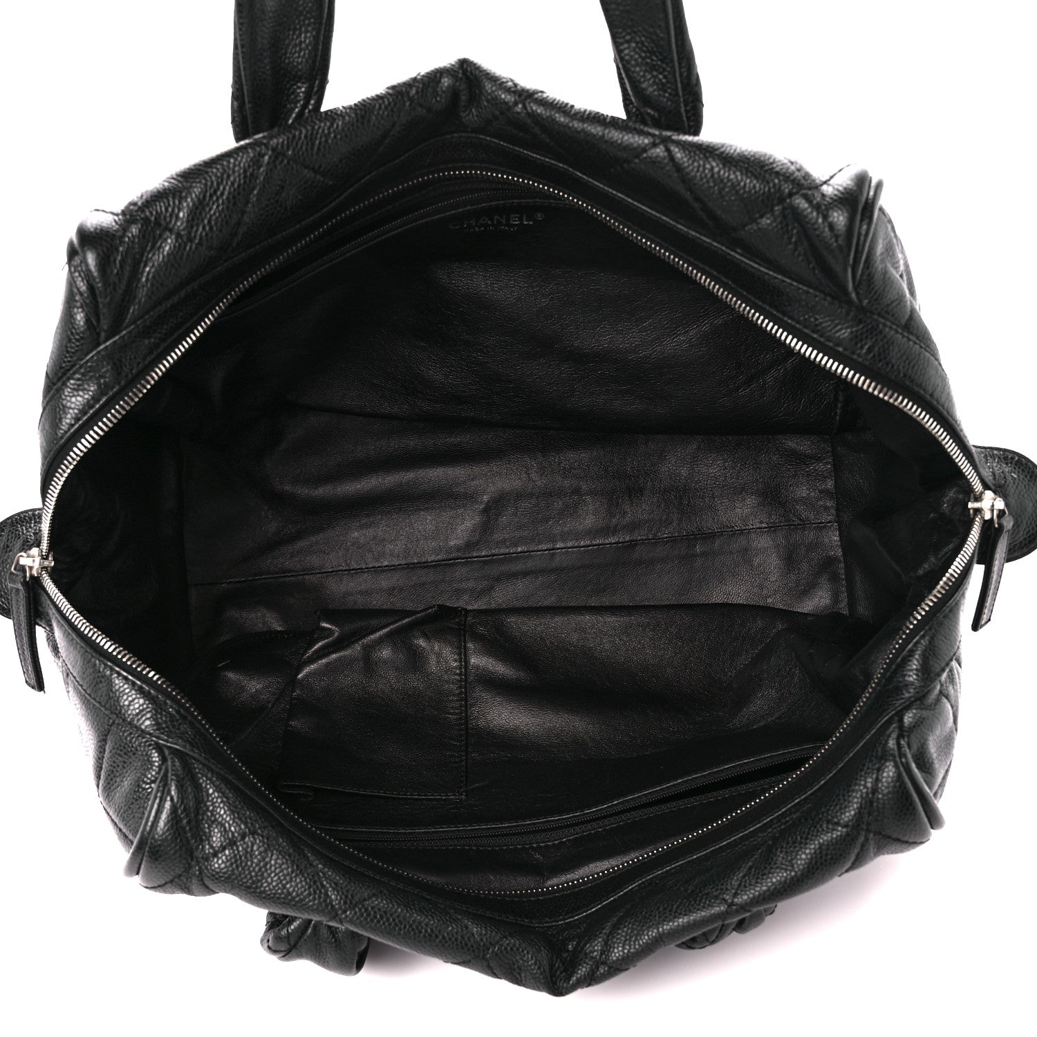 Chanel Caviar Quilted CC Timeless Bowler Black 5 of 12