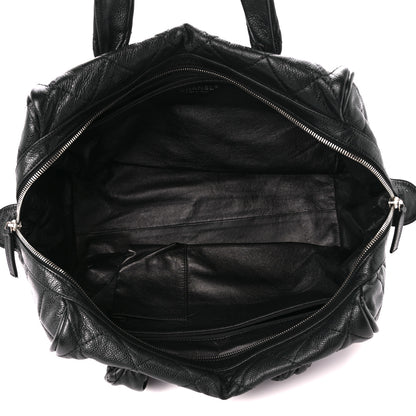 Chanel Caviar Quilted CC Timeless Bowler Black 5 of 12
