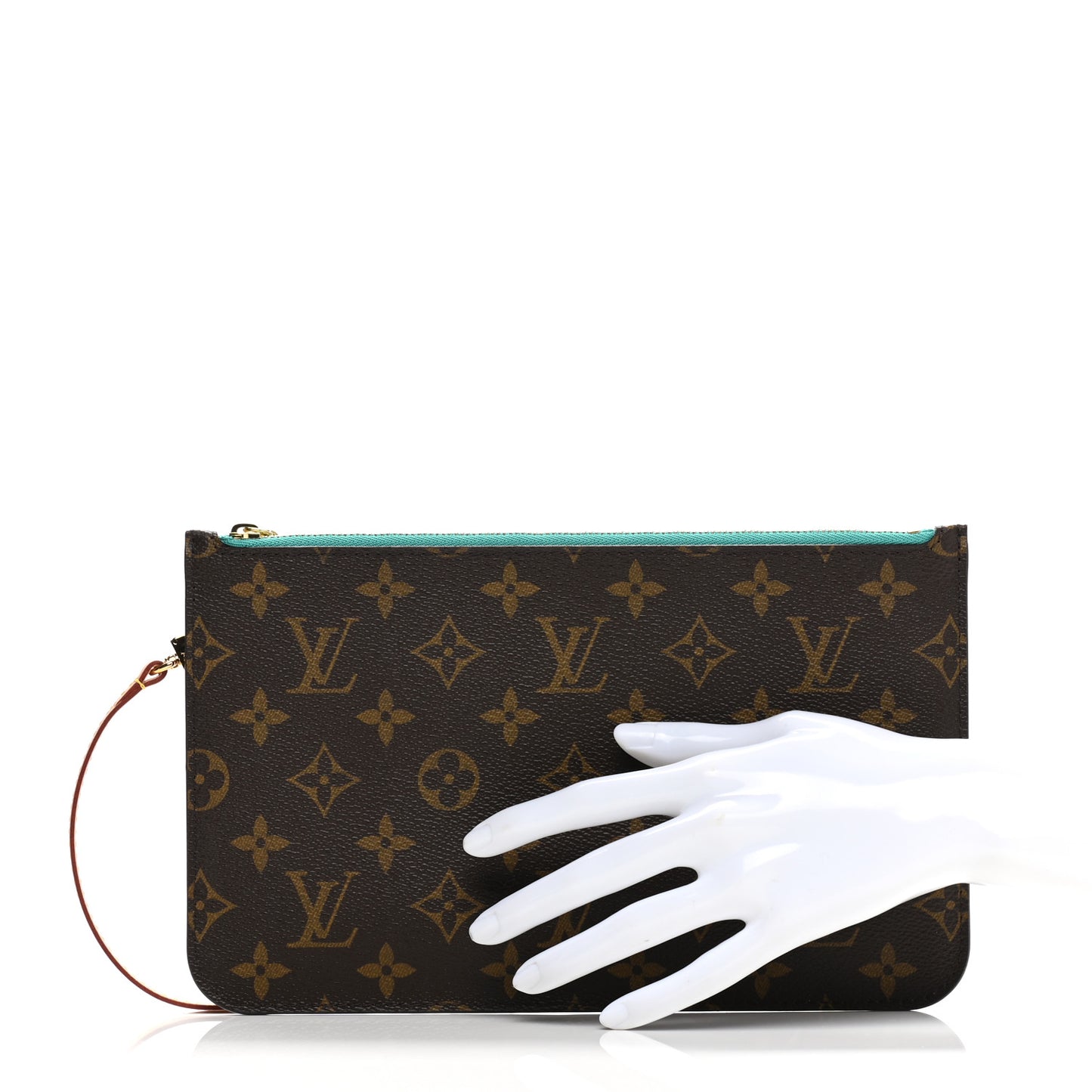 Monogram Neverfull MM GM Pochette Turquoise