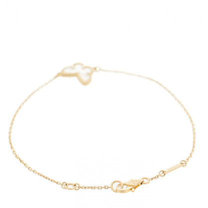 Van Cleef & Arpels 18K Yellow Gold Mother of Pearl Sweet Alhambra Butterfly Bracelet 2 of 5