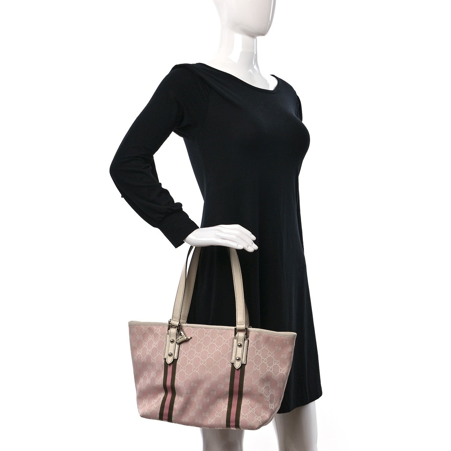 Gucci Monogram Medium Jolicoeur Tote Pink 2 of 9