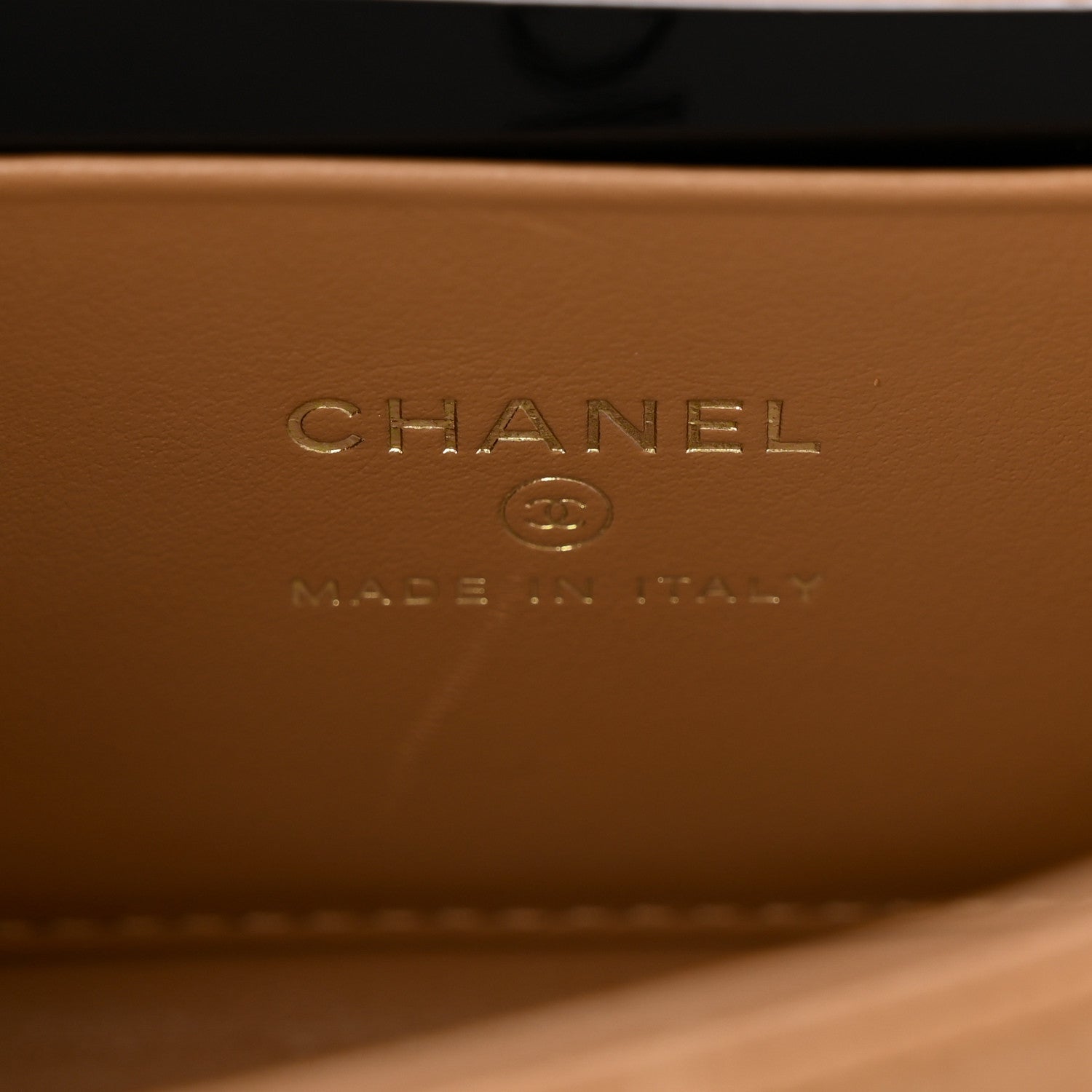 Chanel Caviar Quilted Chain Match Top Handle Phone Holder With Chain Beige 6 of 11