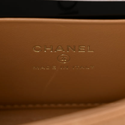 Chanel Caviar Quilted Chain Match Top Handle Phone Holder With Chain Beige 6 of 11