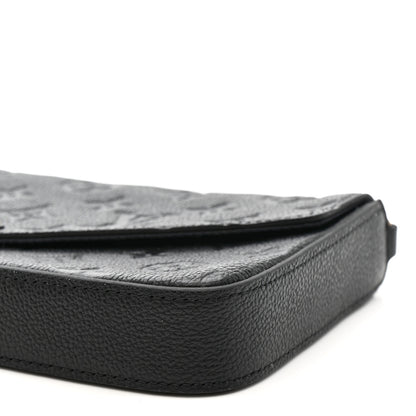 Louis Vuitton Empreinte Pochette Felicie Chain Wallet Black 10 of 14