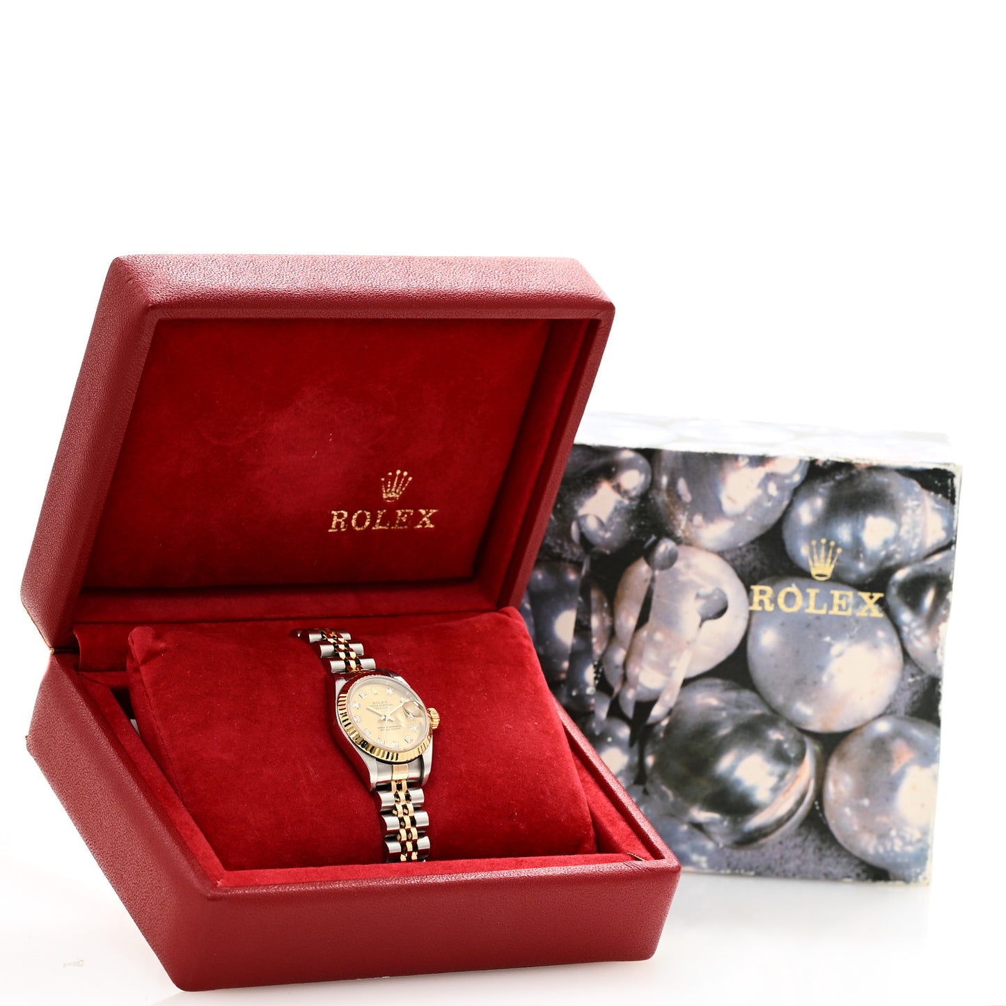 Stainless Steel 18K Yellow Gold Diamond 26mm Oyster Perpetual Datejust Watch Champagne 79173